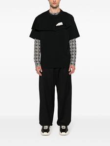 Y-3 Broek met wijde pijpen - Zwart