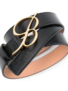 Blumarine logo-buckle leather belt - Zwart