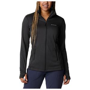 Columbia W Park VI ew Grid Full Zip Dames Fleece Black Heather