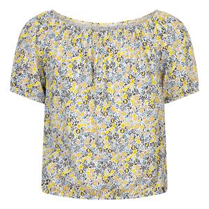 Indian Blue Jeans Meisjes crop top bloemen - Licht blauw