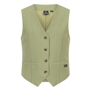 Indian Blue Jeans Meisjes gilet krijtstreep - Licht pastel groen