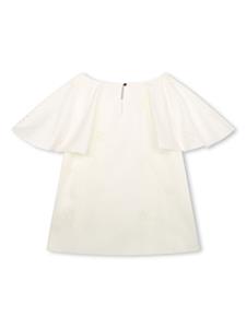 chloékids Chloé Kids Broderie anglaise shirt - Wit