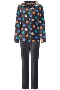 Rebelle dames huispak - Fleece - Coloured Dots - Warme 2-delig huispak