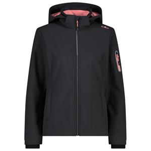 CMP  Women's Softshell Jacket Zip Hood - Softshelljack, antracite / lotus