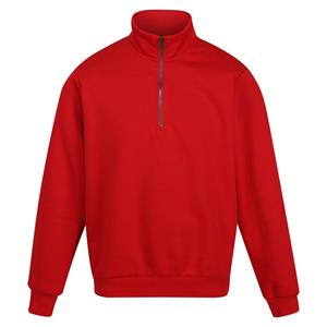 Regatta Heren Pro Quarter Zip Sweatshirt (Klassiek rood)
