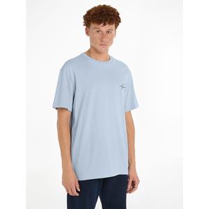 Tommy Jeans T-Shirt "TJM REG SIGNATURE TEE EXT", mit aufgesticktem Signatur-Logo
