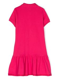 Moncler Enfant logo-patch cotton polo dress - Roze