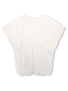 chloékids Chloé Kids Jurk met ruches - Wit