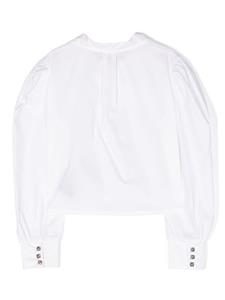 johnrichmondjunior John Richmond Junior Katoenen shirt met logoprint - Wit
