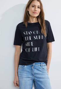 Cecil T-shirt met wording-print