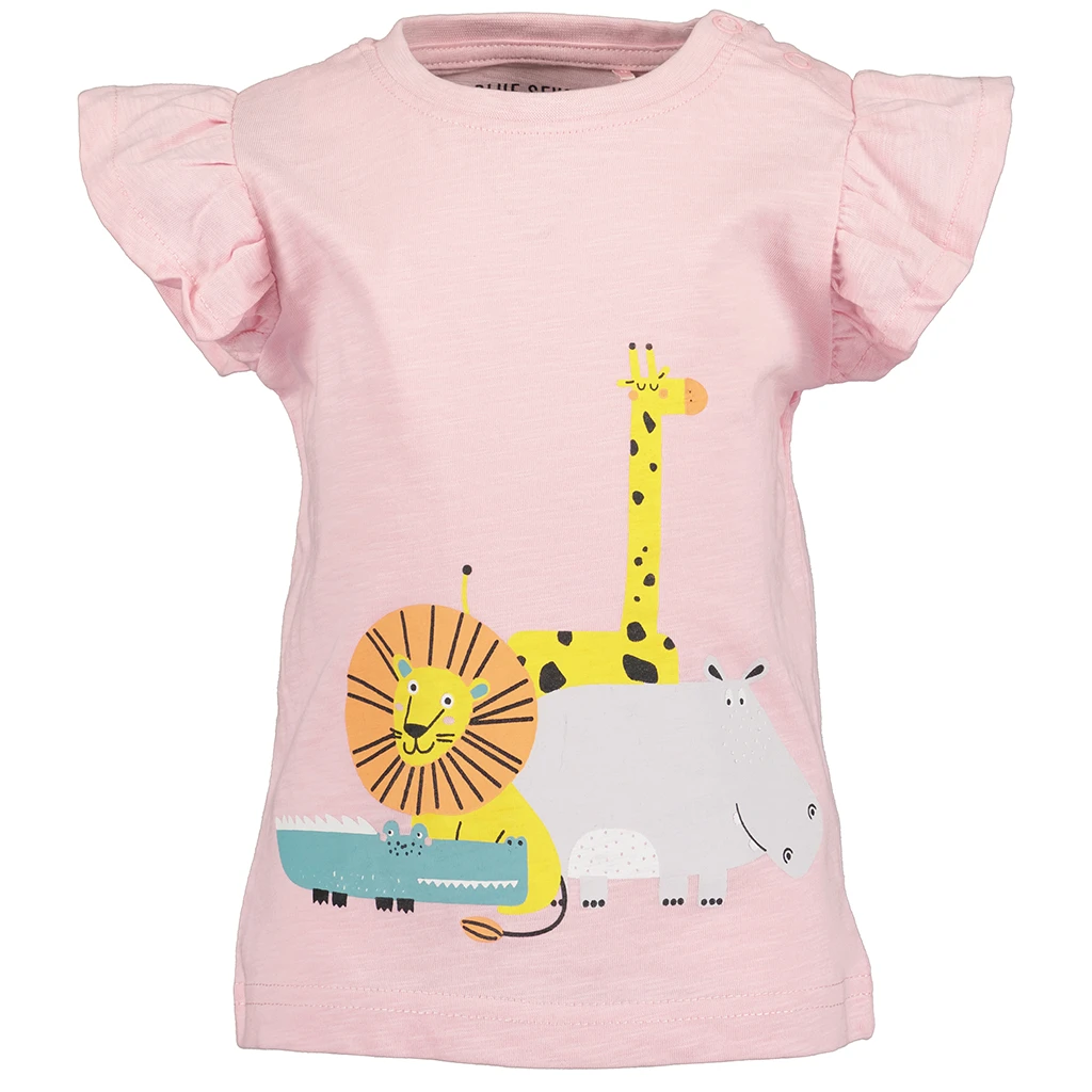 Blue Seven-collectie T-shirtje Wild Animals (rose)