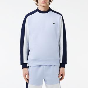 Lacoste Sweater met ronde hals en colorblock, in molton