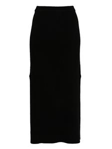 louloudesaison LouLou de Saison Aalis gebreide midi-rok - Zwart