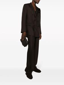 dolce&gabbana Dolce & Gabbana Zijden pantalon - Bruin