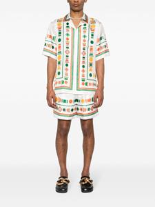 Casablanca Zijden shorts - Wit