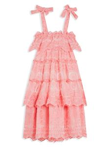 MARLO Juniper embroidered dress - Roze