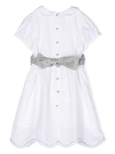 jesurumbaby JESURUM BABY Linnen jurk met ceintuur - Wit
