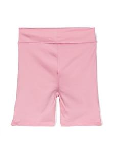Mini Rodini logo-print legging shorts - Roze