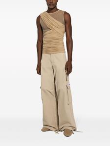 dolce&gabbana Dolce & Gabbana Cargo broek met wijde pijpen - Beige