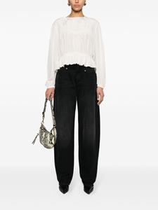 isabelmarant ISABEL MARANT Vetan high waist jeans met wijde pijpen - Zwart