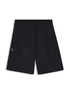BOSS Kidswear logo-print cotton-blend track shorts - Zwart