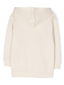 guccikids Gucci Kids Hoodie met webdetail - Beige