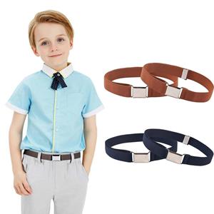 Fashion Kids Canvas Belts Stretch Waist Belt Waistband Adjustable Elastic Belts