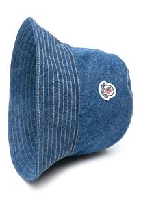 Moncler Vissershoed met logopatch - Blauw