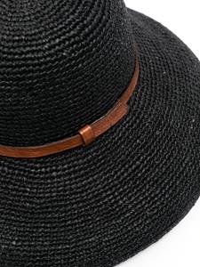 IBELIV Rova raffia hat - Zwart