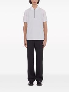 Ferragamo Poloshirt met halve rits - Wit