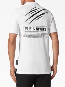 pleinsport Plein Sport Poloshirt met logoprint - Wit