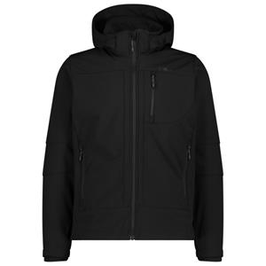 CMP - Jacket Zip Hood Softshell - Softshelljack, zwart