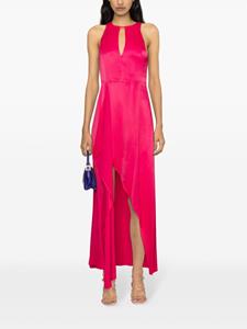 TWINSET asymmetric satin dress - Roze