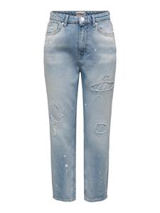Only Jeans Straight Leg Blauw