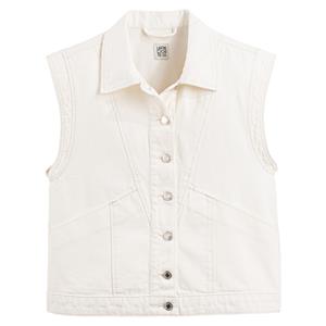 LA REDOUTE COLLECTIONS Mouwloos vest in denim
