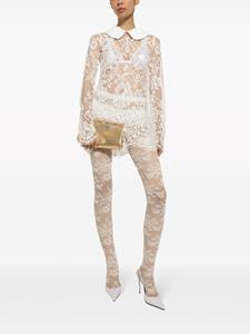 dolce&gabbana Dolce & Gabbana Jurk met Peter Pan kraag - Wit