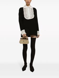 dolce&gabbana Dolce & Gabbana Mini-jurk van scheerwol - Zwart