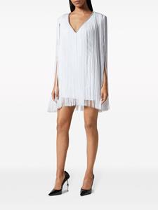 philippplein Philipp Plein Mini-jurk met V-hals - Wit