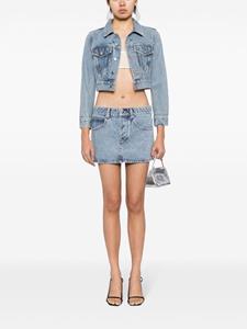 alexanderwang Alexander Wang Rok verfraaid met kristallen - Blauw