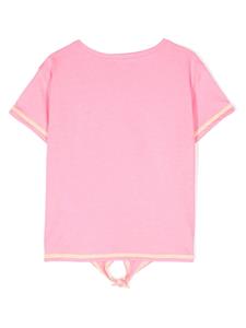 Billieblush sequin-logo T-shirt - Roze