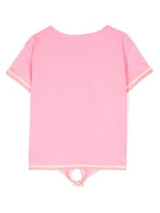 Billieblush T-shirt met pailletten logo - Roze