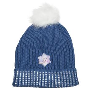 Frozen 2 kinderen/kinderen gebreide muts One Size blauw