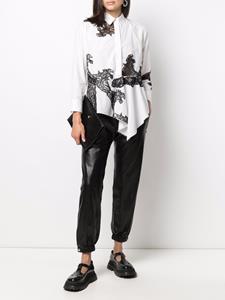 Alexander McQueen Leren broek - Zwart