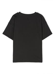 minirodini Mini Rodini T-shirt met logoprint - Zwart