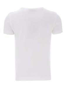 Moustache Katoenen T-shirt met ronde hals - Wit