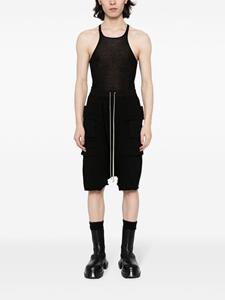 rickowensdrkshdw Rick Owens DRKSHDW Katoenen cargo shorts - Zwart