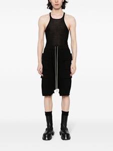 Rick Owens DRKSHDW cotton cargo shorts - Zwart