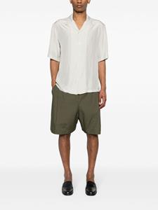Laneus elasticated-waist cotton shorts - Groen