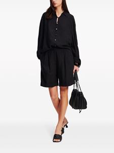 karllagerfeld Karl Lagerfeld Shorts van linnenmix - Zwart