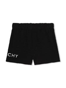 givenchykids Givenchy Kids Badstof shorts met jacquard - Zwart